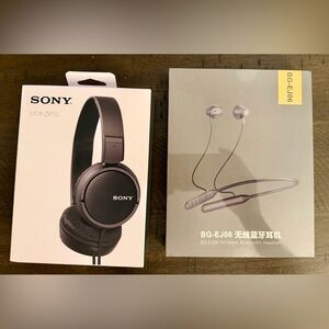 Sony and BG-EJ06 Headphones NIB